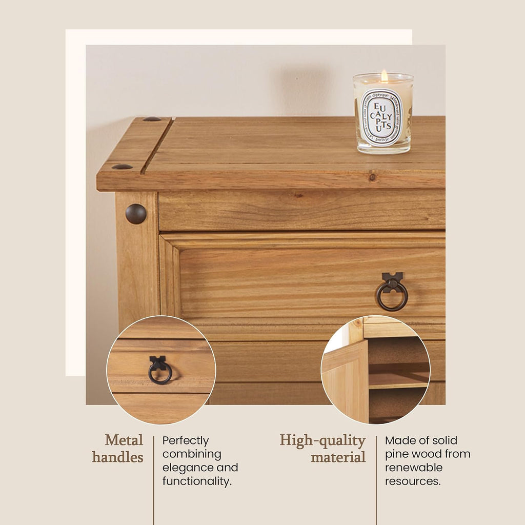 Solid Wood Sideboard Cabinet