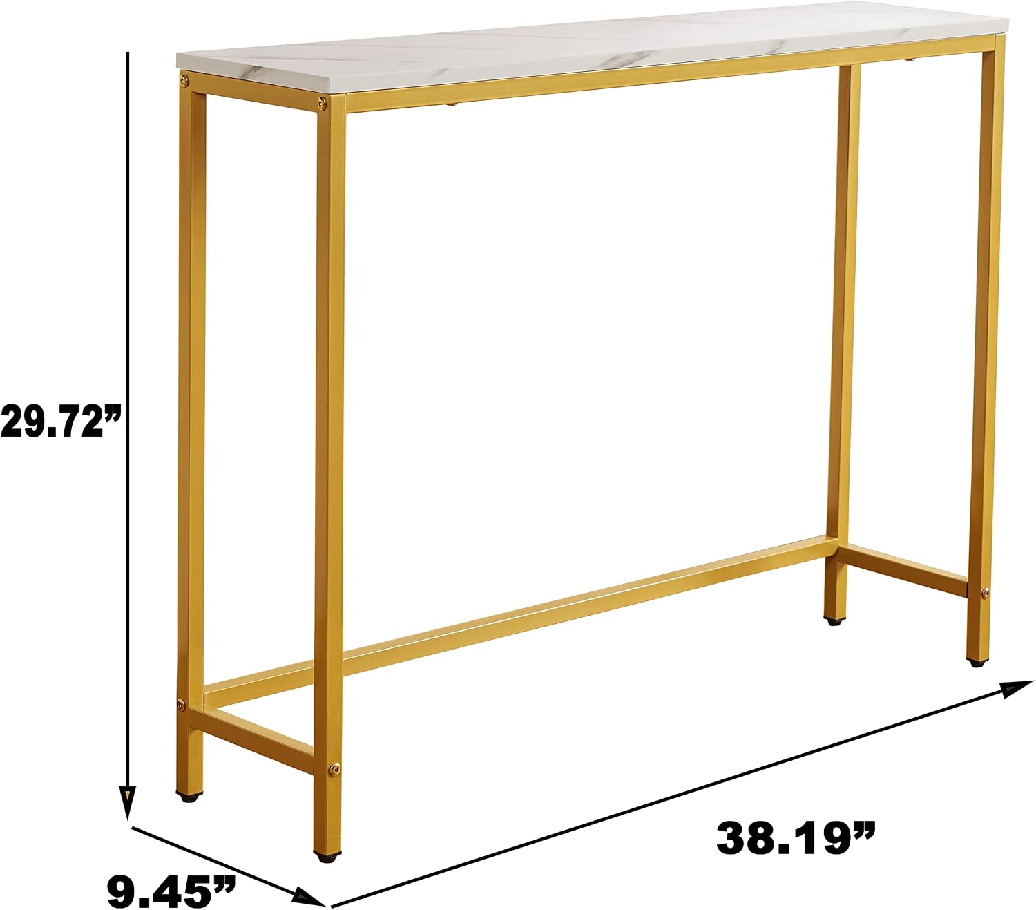 White‑Gold Faux Marble Console Table  今天 10:13