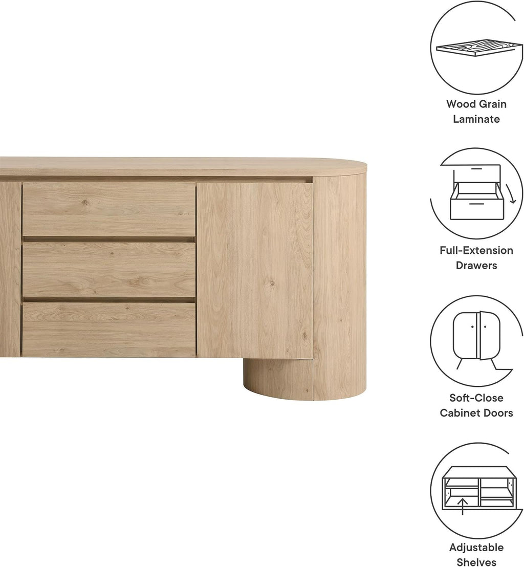 Duval Hickory Frost Sideboard