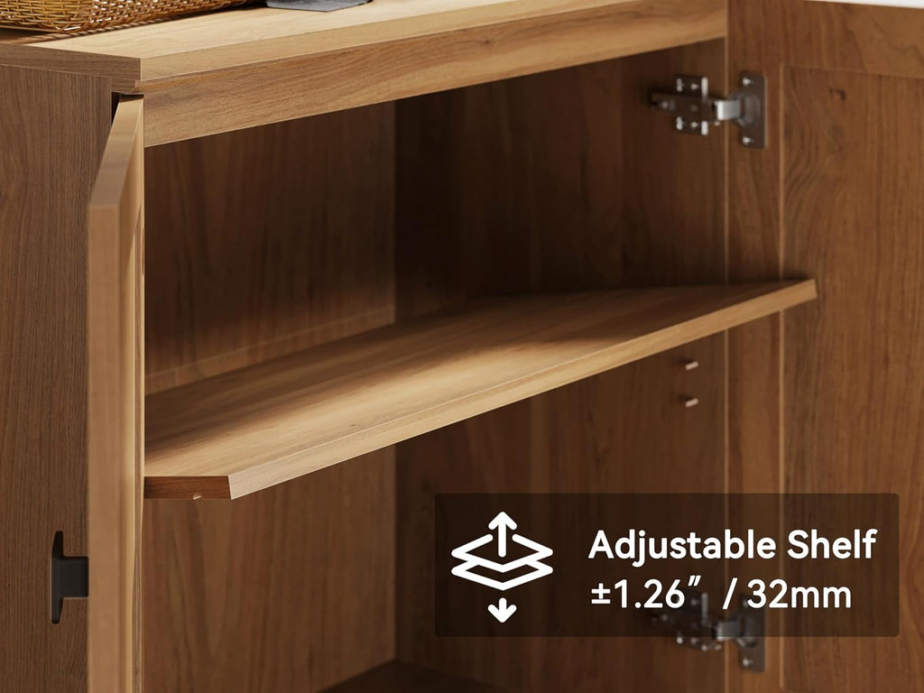 Oak Farmhouse Sideboard Cabinet