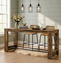 High Top Brown Bar Table