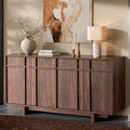 63 Inch Walnut Sideboard Buffet Cabinet