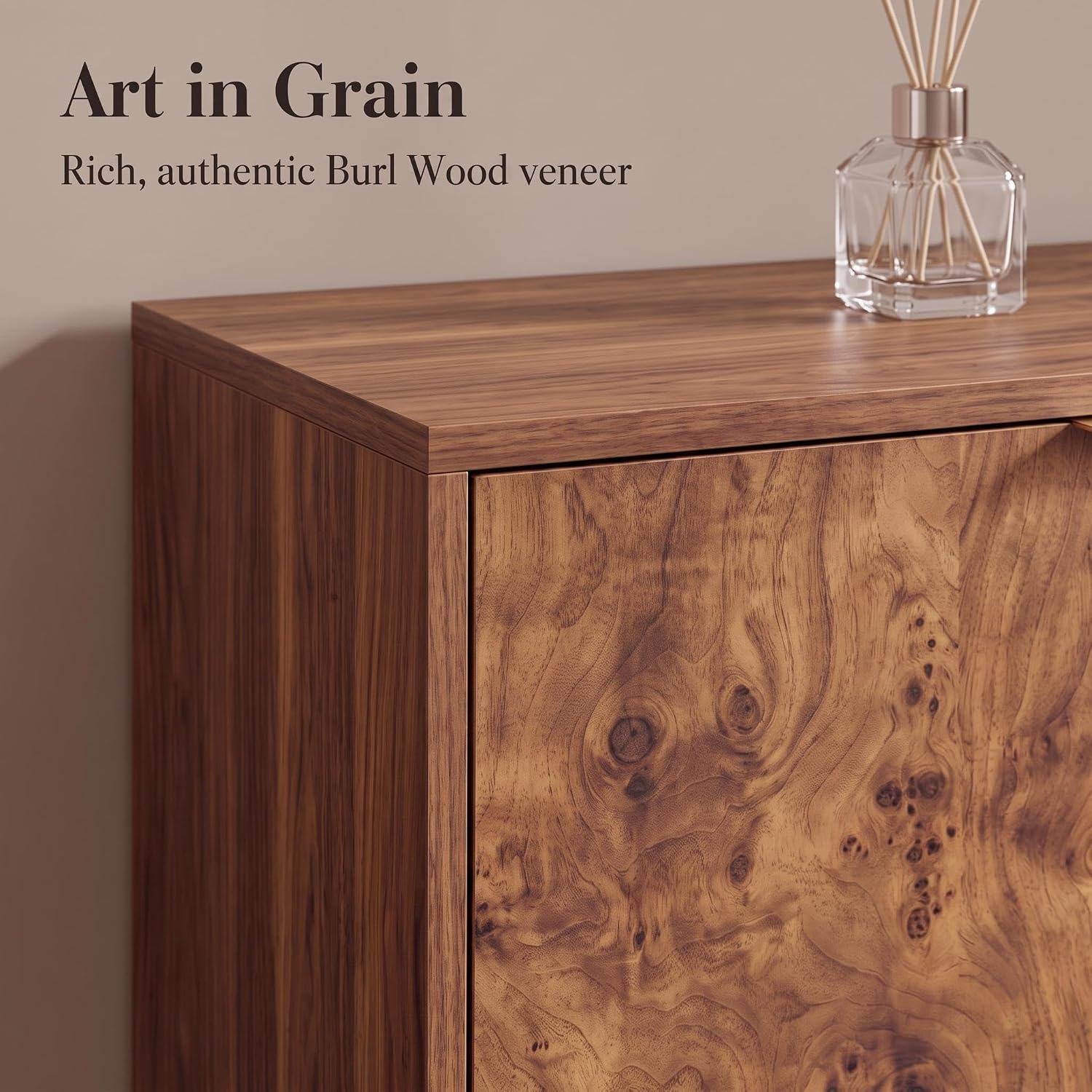 Walnut Buffet Cabinet