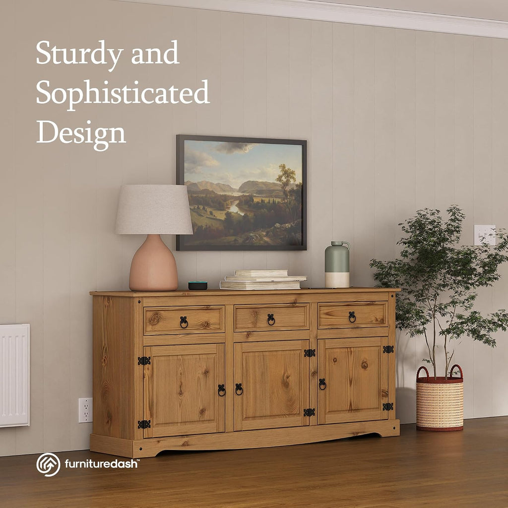 Solid Wood Sideboard Cabinet