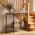 Gray‑Black Sintered Stone Console Table