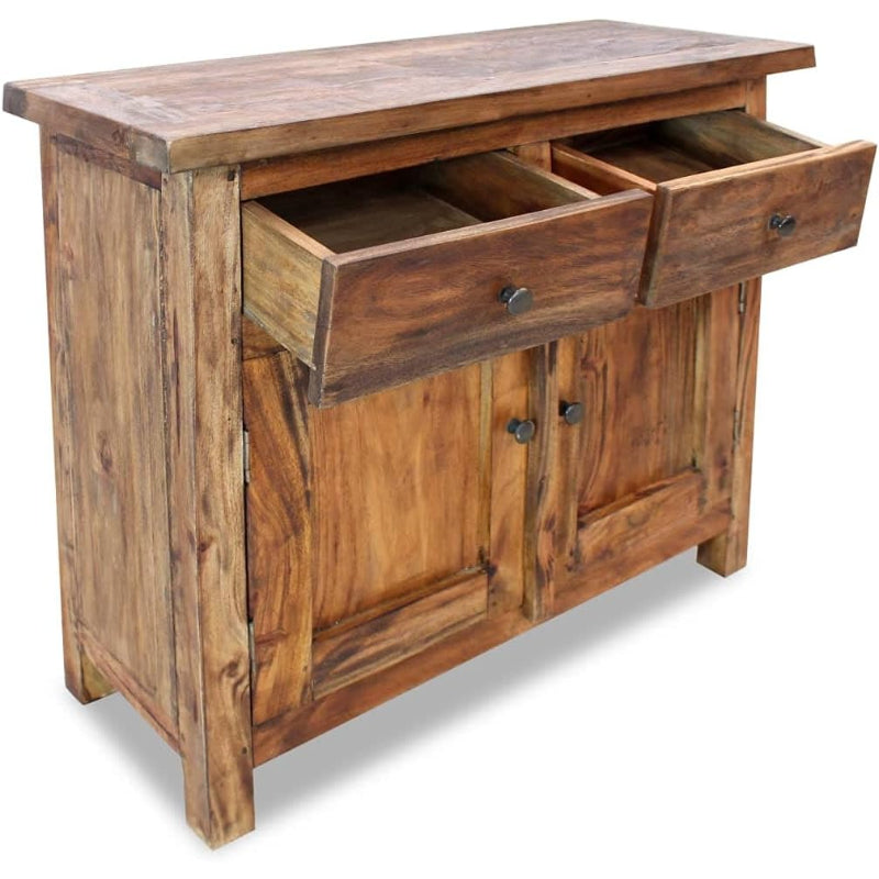 Solid Reclaimed Wood Sideboard Buffet Cabinet