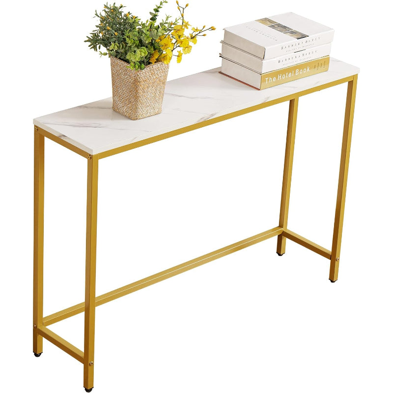 White‑Gold Faux Marble Console Table  今天 10:13